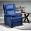 Fauteuil Relax Inclinable En Tissu - Bleu -Deco.fr Soldes Boutique fauteuil 14702051