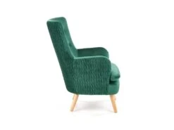 Fauteuil Rembourré En Velours 70 X 78 X 100 Cm - Vert Foncé -Deco.fr Soldes Boutique fauteuil 14702165