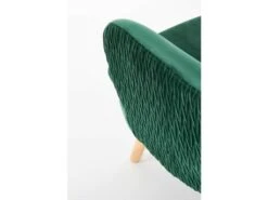 Fauteuil Rembourré En Velours 70 X 78 X 100 Cm - Vert Foncé -Deco.fr Soldes Boutique fauteuil 14702173