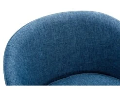 Fauteuil En Tissu Bleu LINDALE 12 Fauteuil En Tissu Bleu LINDALE -Deco.fr Soldes Boutique fauteuil 14938747