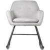 Fauteuil à Bascule Design "Cusseta" 80cm Gris Clair -Deco.fr Soldes Boutique fauteuil 15036331