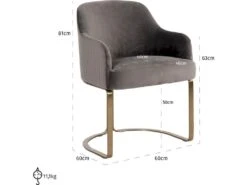 Fauteuil Hadley Velvet -Deco.fr Soldes Boutique fauteuil 15168801