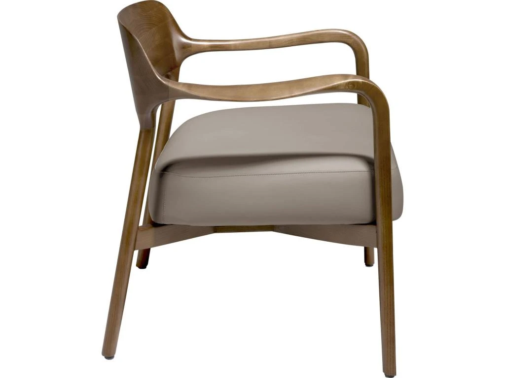 Fauteuil Rembourré En éco-cuir Structure En Frêne Massif 4 Fauteuil Rembourré En éco-cuir Structure En Frêne Massif – Image 4