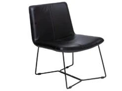 Fauteuil En Cuir Noir Chahinaize -Deco.fr Soldes Boutique fauteuil 15718051