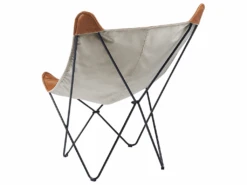 Fauteuil Papillon En Cuir PU Marron NYBRO -Deco.fr Soldes Boutique fauteuil 15765173