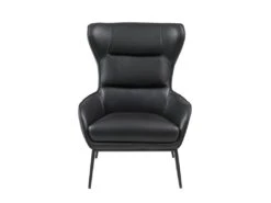 Fauteuil En Cuir De Buffle Noir DINNIA -Deco.fr Soldes Boutique fauteuil 15940455