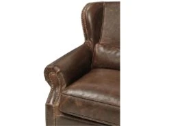 Fauteuil 100% Cuir EDOUARD - Marron 16 Fauteuil 100% Cuir EDOUARD - Marron -Deco.fr Soldes Boutique fauteuil 160083