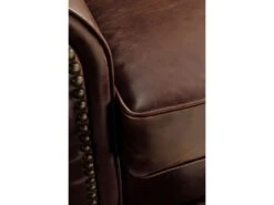 Fauteuil En Cuir HECTOR - Marron -Deco.fr Soldes Boutique fauteuil 160120