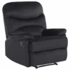 Fauteuil De Relaxation En Velours Noir ESLOV 11 Fauteuil De Relaxation En Velours Noir ESLOV -Deco.fr Soldes Boutique fauteuil 16165995