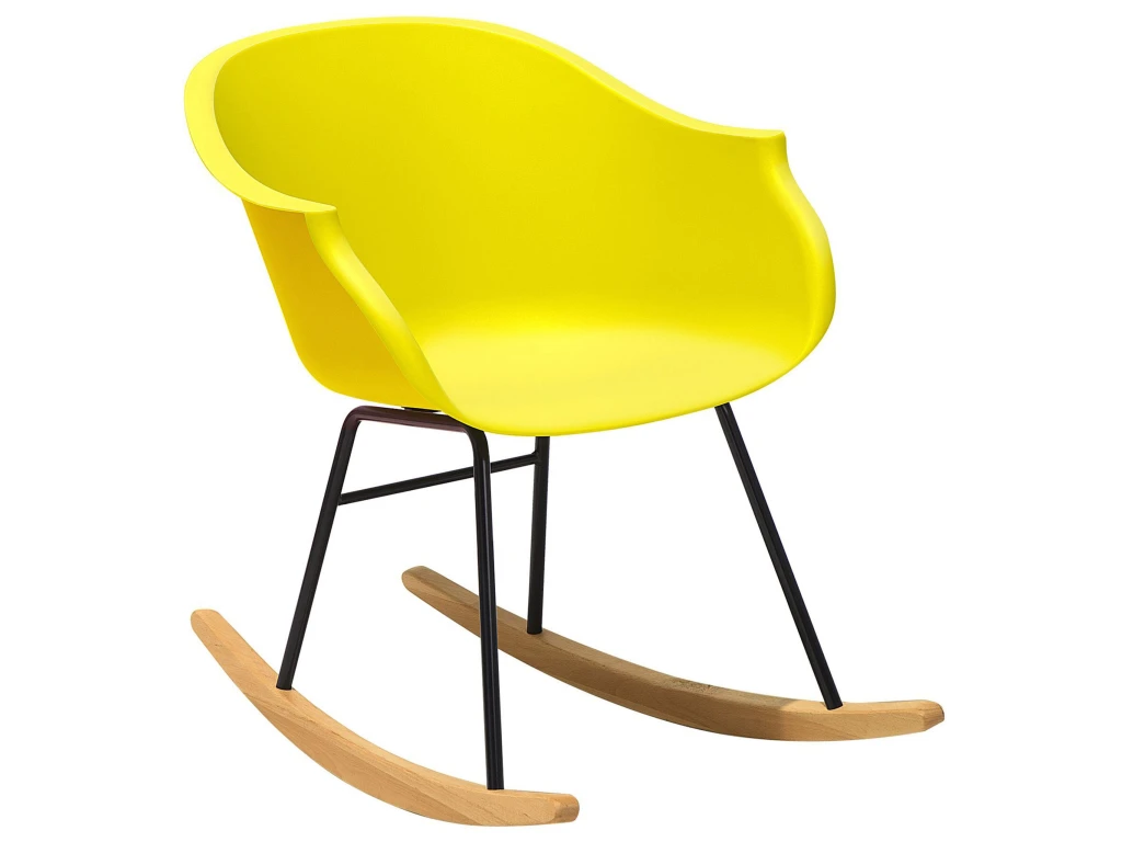 Chaise à Bascule Jaune HARMONY 1 Chaise à Bascule Jaune HARMONY