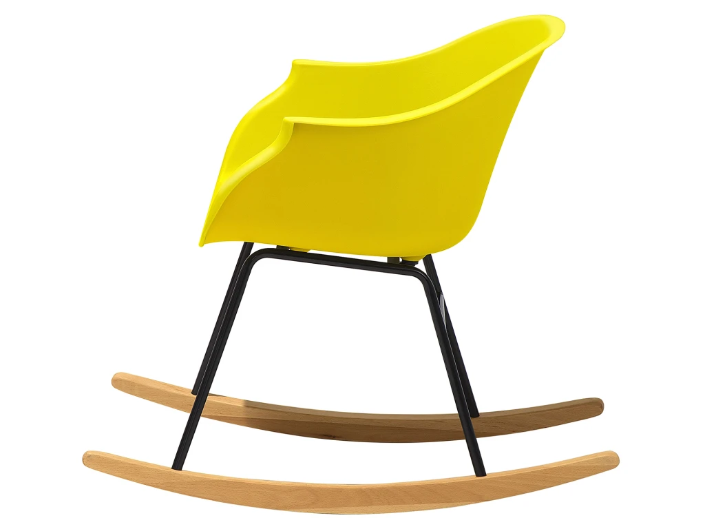 Chaise à Bascule Jaune HARMONY 5 Chaise à Bascule Jaune HARMONY – Image 5