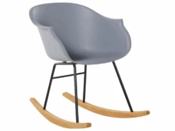 Chaise à Bascule Grise HARMONY