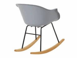 Chaise à Bascule Grise HARMONY -Deco.fr Soldes Boutique fauteuil 16214661