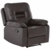 Fauteuil En Simili Cuir PU Marron Avec Position Réglable BERGEN -Deco.fr Soldes Boutique fauteuil 16215227