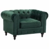 Fauteuil En Velours Vert CHESTERFIELD -Deco.fr Soldes Boutique fauteuil 16215581 1