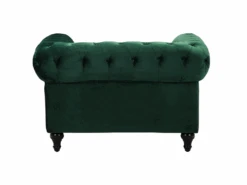 Fauteuil En Velours Vert CHESTERFIELD -Deco.fr Soldes Boutique fauteuil 16215589 1