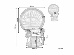 Fauteuil En Rotin Clair EMMANUELLE -Deco.fr Soldes Boutique fauteuil 16215939
