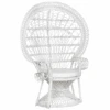 Fauteuil En Rotin Blanc EMMANUELLE