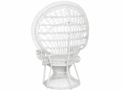 Fauteuil En Rotin Blanc EMMANUELLE -Deco.fr Soldes Boutique fauteuil 16216795