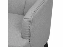 Fauteuil En Tissu Tapissé Gris ELVERUM 17 Fauteuil En Tissu Tapissé Gris ELVERUM -Deco.fr Soldes Boutique fauteuil 16443807