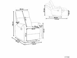 Fauteuil De Relaxation En Tissu Gris Avec LEDs Et Port USB SOMERO 12 Fauteuil De Relaxation En Tissu Gris Avec LEDs Et Port USB SOMERO -Deco.fr Soldes Boutique fauteuil 16613315
