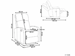 Fauteuil De Relaxation En Cuir PU Noir Avec LEDs Et Port USB VIRRAT -Deco.fr Soldes Boutique fauteuil 16613479