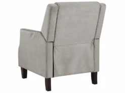 Fauteuil De Relaxation En Velours Gris EGERSUND -Deco.fr Soldes Boutique fauteuil 16613541