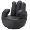 Fauteuil Main Pivotant CATCHY En Simili - Noir -Deco.fr Soldes Boutique fauteuil 166711