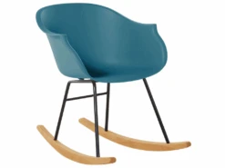 Chaise à Bascule Bleu-vert HARMONY