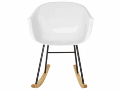 Chaise à Bascule Blanche HARMONY -Deco.fr Soldes Boutique fauteuil 16682455