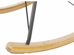 Chaise à Bascule En Velours Rose ELLAN -Deco.fr Soldes Boutique fauteuil 16683035