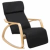 Fauteuil à Bascule Noir WESTON -Deco.fr Soldes Boutique fauteuil 16683175