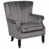 Fauteuil En Velours Gris SVEDALA 19 Fauteuil En Velours Gris SVEDALA -Deco.fr Soldes Boutique fauteuil 16686397