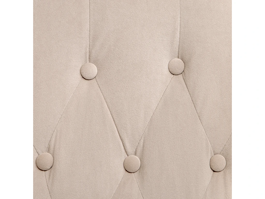 Fauteuil En Velours Beige ALTA 8 Fauteuil En Velours Beige ALTA – Image 8