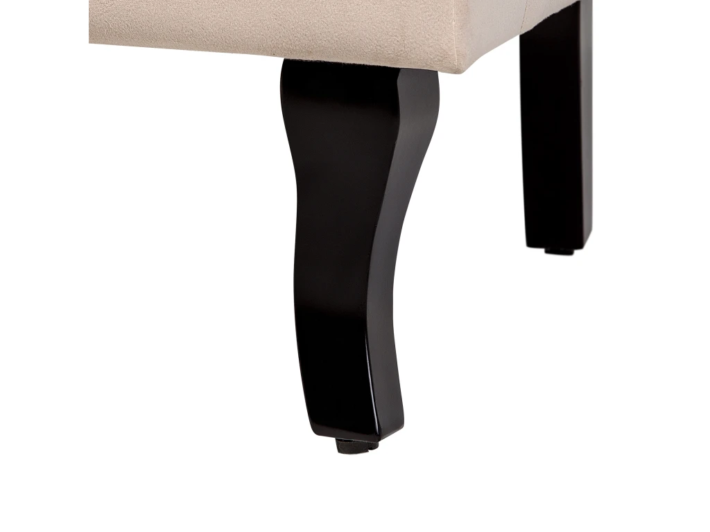 Fauteuil En Velours Beige ALTA 9 Fauteuil En Velours Beige ALTA – Image 9