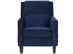 Fauteuil De Relaxation En Velours Bleu Marine EGERSUND -Deco.fr Soldes Boutique fauteuil 17139083 1