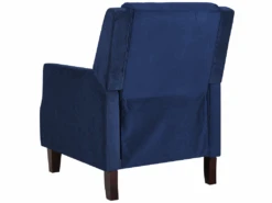 Fauteuil De Relaxation En Velours Bleu Marine EGERSUND -Deco.fr Soldes Boutique fauteuil 17139091 1