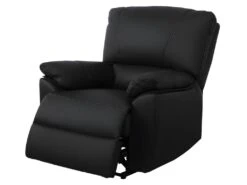Fauteuil Relax électrique En Cuir MARCIS - Noir