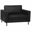 Fauteuil En Cuir Noir SAVALEN -Deco.fr Soldes Boutique fauteuil 17469441