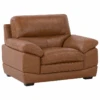 Fauteuil En Cuir PU Marron HORTEN 10 Fauteuil En Cuir PU Marron HORTEN -Deco.fr Soldes Boutique fauteuil 17469639