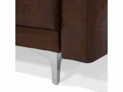 Fauteuil En Cuir PU Marron ABERDEEN -Deco.fr Soldes Boutique fauteuil 17475543