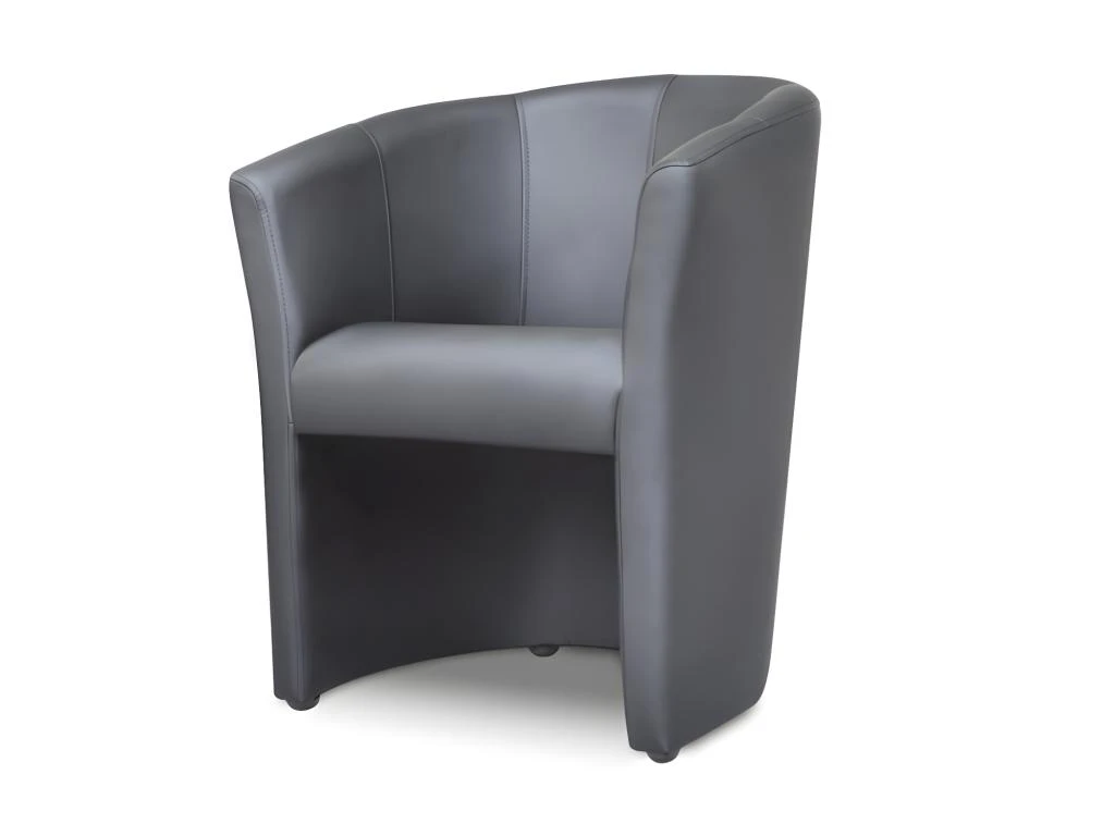 Fauteuil Cabriolet En Simili RANIN - Crème 7 Fauteuil Cabriolet En Simili RANIN - Crème – Image 7