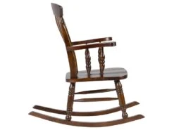 FLAMINGO - Fauteuil à Bascule En Bois D'acajou Couleur Marron -Deco.fr Soldes Boutique fauteuil 17597869