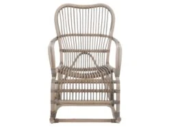 Rocking Chair Rotin Grisé - RICKY 7 Rocking Chair Rotin Grisé - RICKY -Deco.fr Soldes Boutique fauteuil 17627069