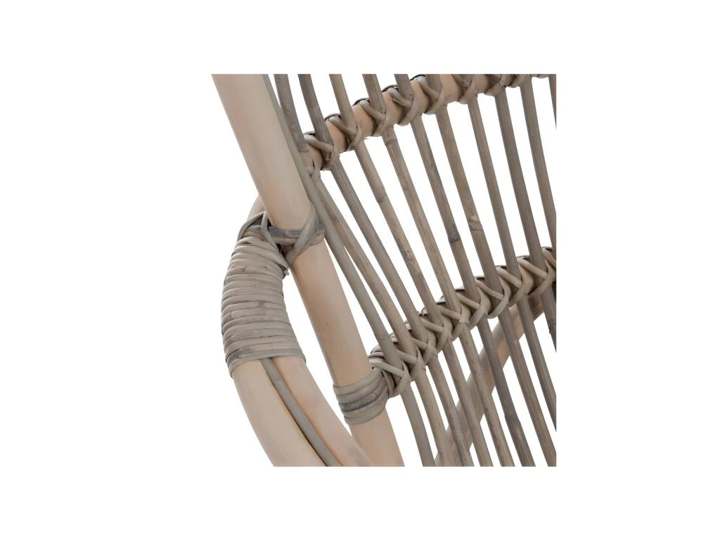 Rocking Chair Rotin Grisé - RICKY 5 Rocking Chair Rotin Grisé - RICKY – Image 5