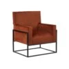 Fauteuil Terracotta Velours/Métal - JYAMITI