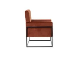 Fauteuil Terracotta Velours/Métal - JYAMITI -Deco.fr Soldes Boutique fauteuil 17628471