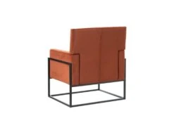 Fauteuil Terracotta Velours/Métal - JYAMITI -Deco.fr Soldes Boutique fauteuil 17628473