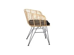 Fauteuil Rotin Naturel/Métal - PAVY 8 Fauteuil Rotin Naturel/Métal - PAVY -Deco.fr Soldes Boutique fauteuil 17636705