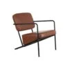Fauteuil Vintage Métal/Simili Cuir Camel - NANEL -Deco.fr Soldes Boutique fauteuil 17789535